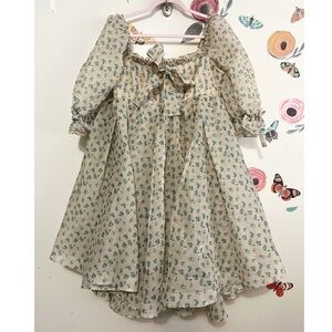 NWT L Selkie the hazy floral shabby chic dress